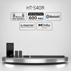 Sony HT-S40R 5.1ch Home Theater Soundbar System black