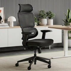 EUREKA ERGONOMIC Lena Mesh Office Chair, Ergonomic Office Chair, High Back Desk Chair with Oversized Headrest, Home Office Desk Chairs for Home & Ofiice, Work Chair, Black