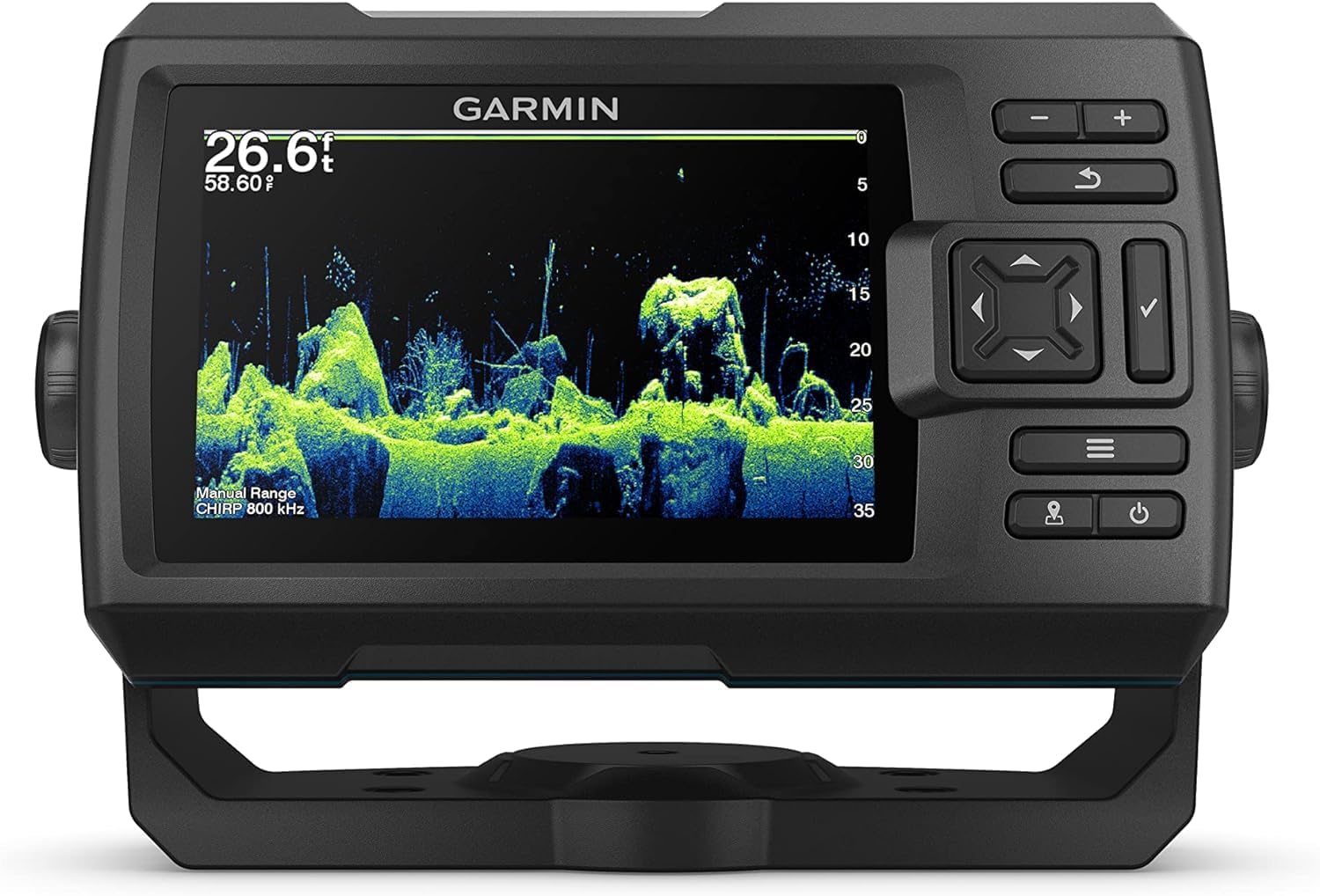 Garmin Striker Vivid 5cv  Easy-to-Use 5-inch Color Fishfinder and Sonar Transducer  Vivid Scanning Sonar Color Palettes (010-02551-00) (Renewed)