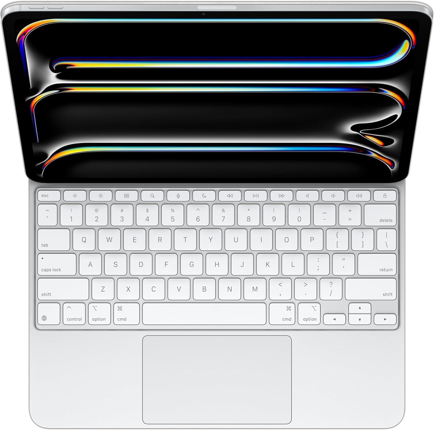 Apple iPad Magic Keyboard Case for iPad Pro 13-inch (QWERTY English) White (Renewed)