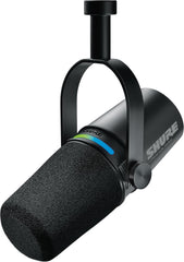 Shure MV7i Smart Microphone – USB-C & XLR Mic for Podcasting  Music & Streaming with Built-in Audio Interface  Auto Level Mode  Advanced DSP  All-Metal Design  Black