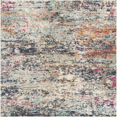 SAFAVIEH Madison Collection Area Rug - 12' Square, Black & Gold, Modern Abstract Design, Non-Shedding & Easy Care, Ideal for High Traffic Areas in Living Room, Bedroom (MAD460Z)