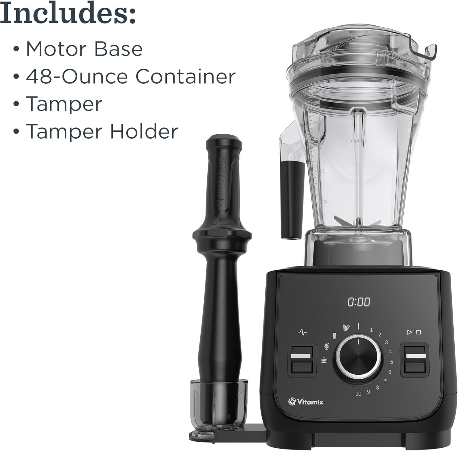 Vitamix Ascent X2 Blender with Three Blending Programs, Self-Cleaning Program, Professional-Grade Blender for Smoothies, Soups and More, Stainless-Steel Blades, 48 Oz Container, Shadow Black