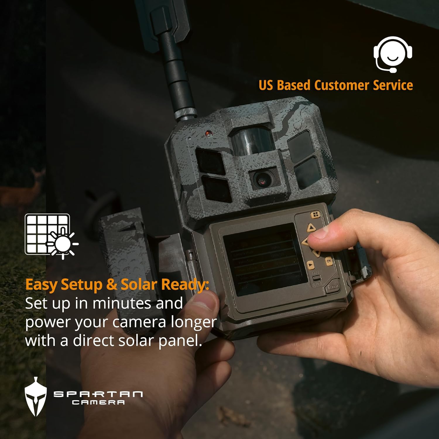 Spartan Camera 2 Pack GoLive3 Hunting Trail Camera  Live Streaming  96° Wide Angle  Motion Activated  On-Demand FHD Photos and 1080p Videos  Built-in Lithium Battery Blackout IR Flash GPS Weatherproof