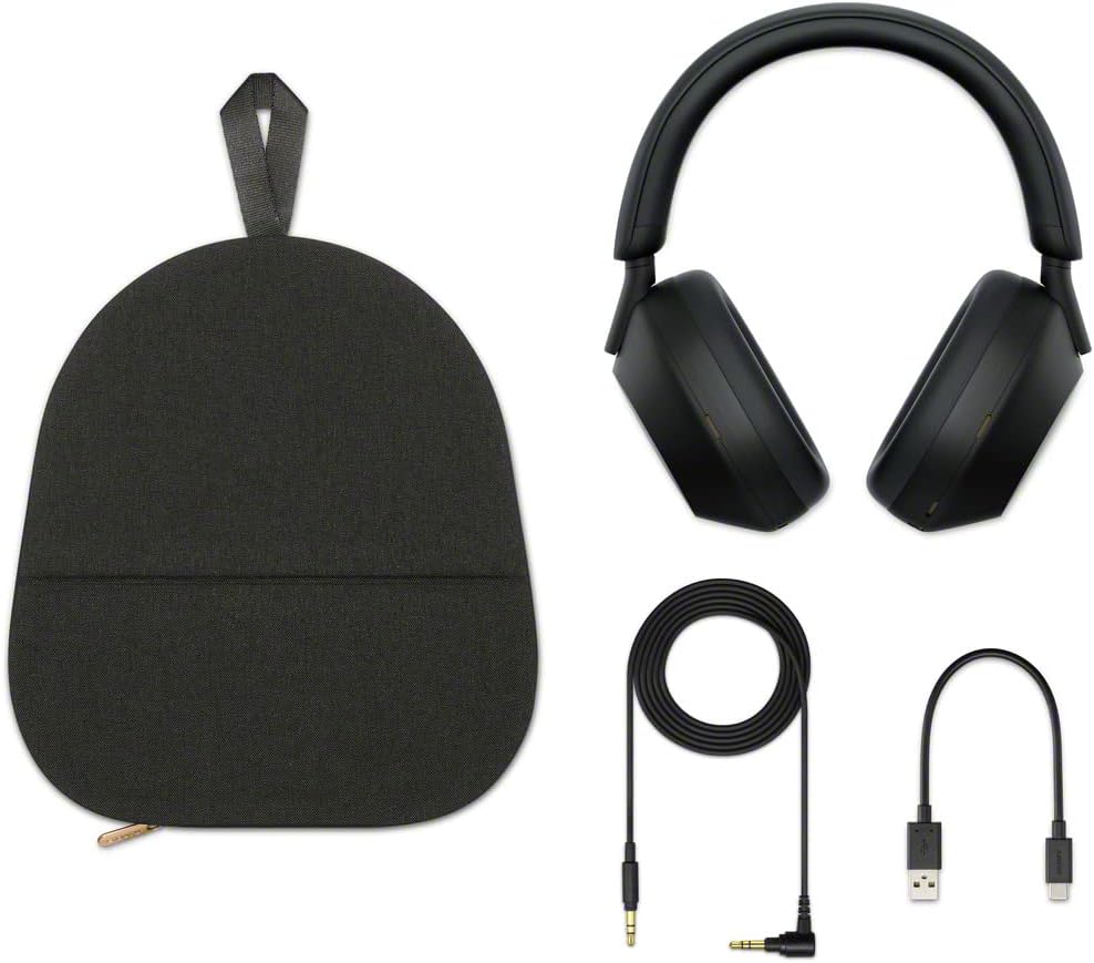 Sony WH-1000XM5 Premium Noise Canceling Headphones  Auto NC Optimizer  30-Hour Battery  Alexa Voice Control  Black