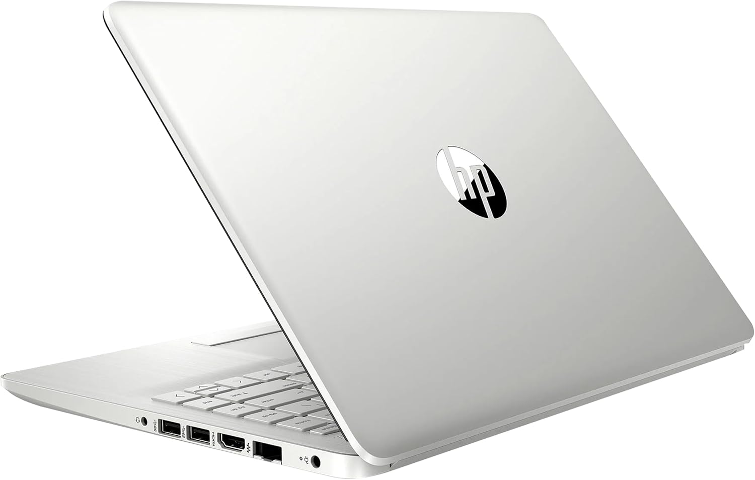 HP Stream 14" HD BrightView Laptop  Intel Celeron N4120 Processor  16GB RAM  64GB SSD  Intel UHD Graphics  720p Webcam  WiFi  HDMI  Win 11 S  Silver (Renewed)