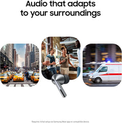 Samsung Galaxy Buds 3 Pro AI True Wireless Bluetooth Earbuds  Noise Cancelling  Sound Optimization  Redesigned Comfort Fit  Silver [US Version  Amazon Exclusive  2Yr Warranty]