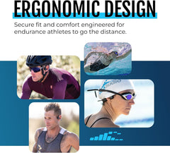 H2O Audio TRI 2 Multisport Waterproof Bone Conduction Open Ear Headphones  Bluetooth 5.3 for Running and Cycling  MP3 Mode for Swimming  8GB Memory  8.5-Hour Battery  Black/Blue