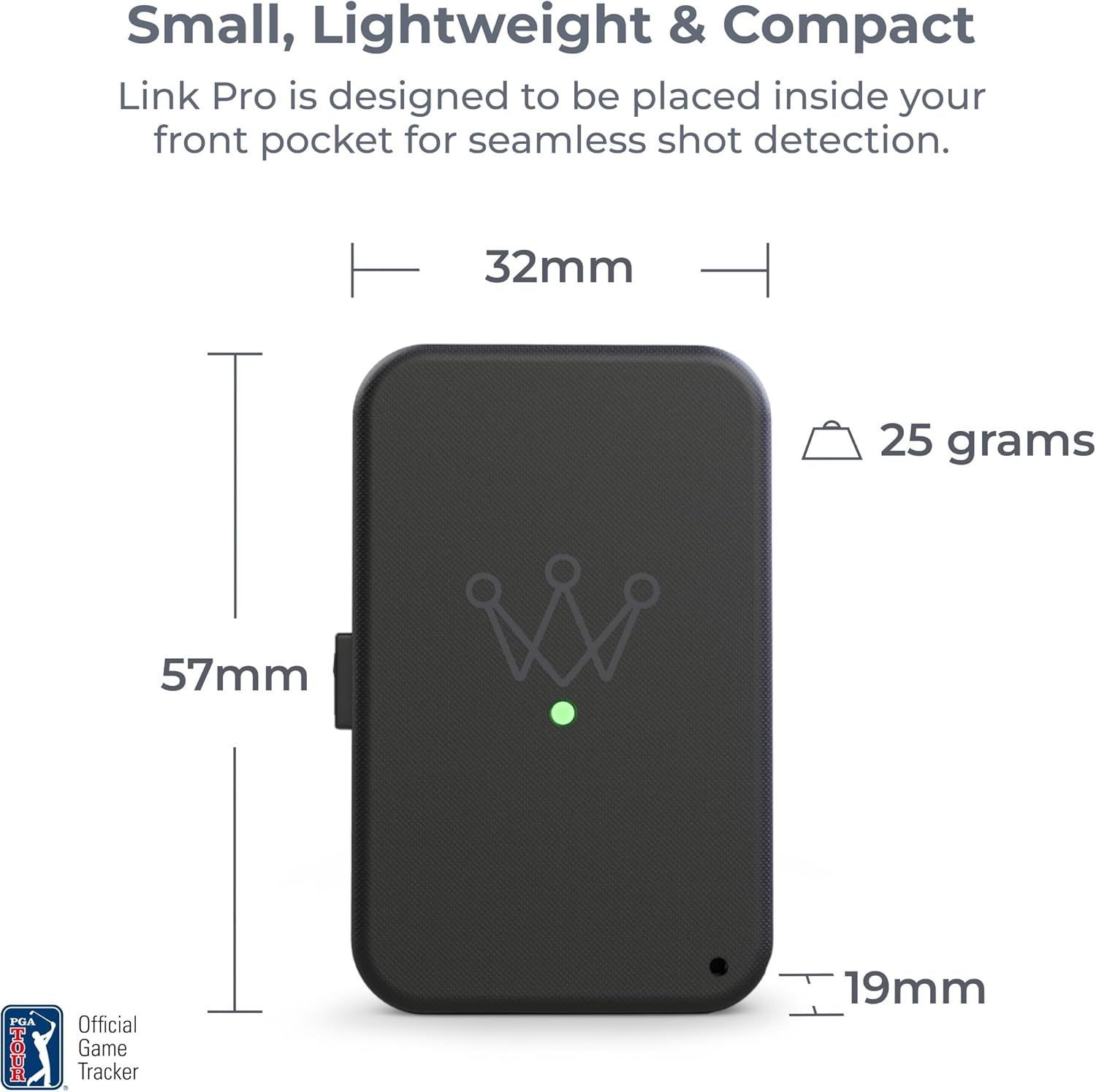 Arccos Link: Track Your Golf Game Without Your Phone  Compatible with Arccos Smart Sensors & Arccos Smart Grips