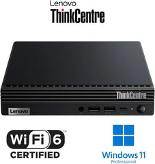 Lenovo ThinkCentre M70q Gen 4 MFF 1L Tiny Mini Business Desktop Computer  32GB DDR5  1TB PCIe SSD  Intel 10-Core i5-13400T (Beat i7-12700T)  WiFi 6  HDMI  DisplayPort  Windows 11 Pro  Vent-Hear