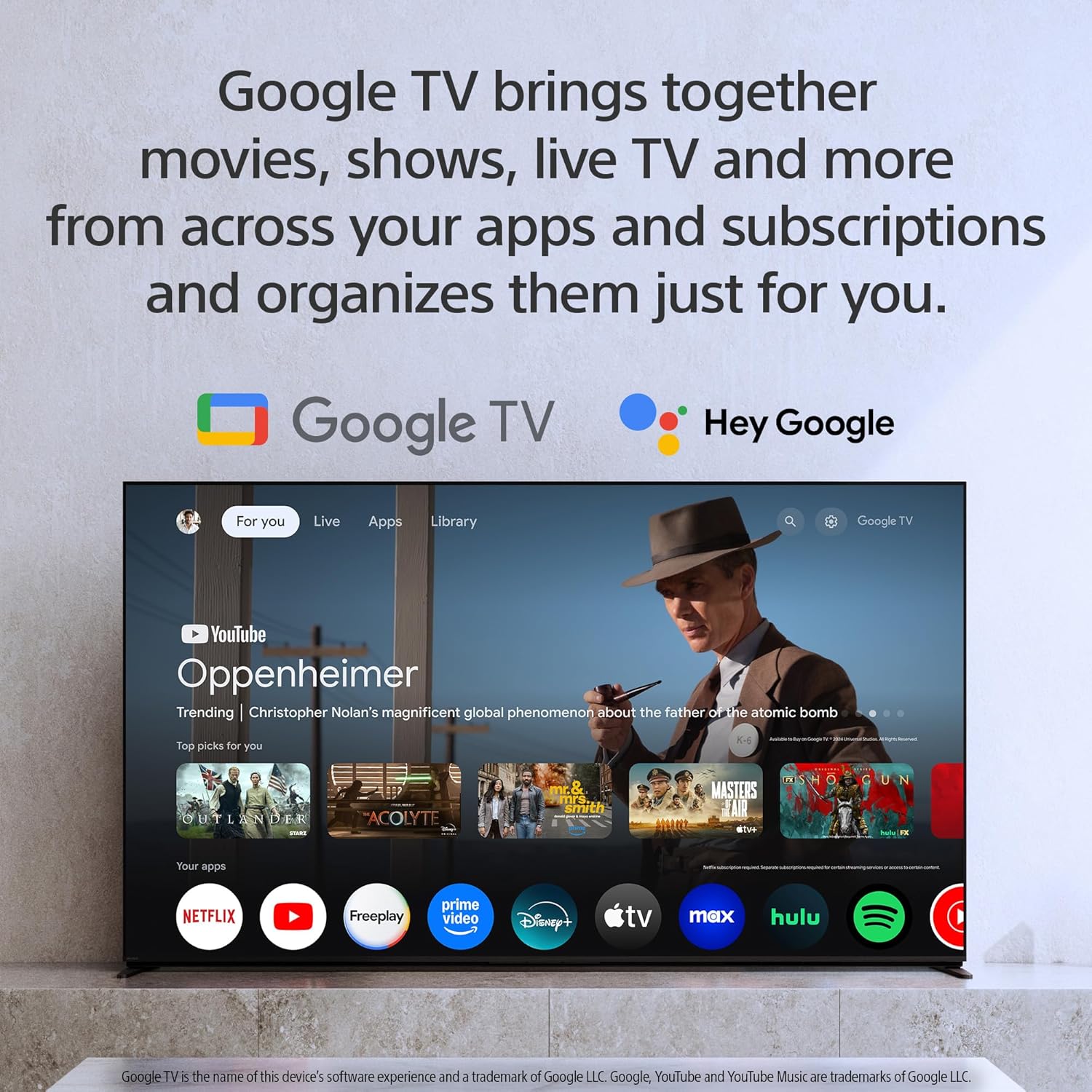 Sony BRAVIA 8 II 65 Inch TV  QD OLED  4K Smart Google TV  XR Processor with AI Technology  Ultra Slim Design  120hz Television  Dolby Vision/Atmos  Exclusive Features for PS5  K-65XR80M2  2025 Model