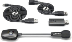 Antlion Audio ModMic Wireless Attachable Boom Microphone for Headphones - Compatible with PC  Mac  Linux  PS4  Any USB A Type