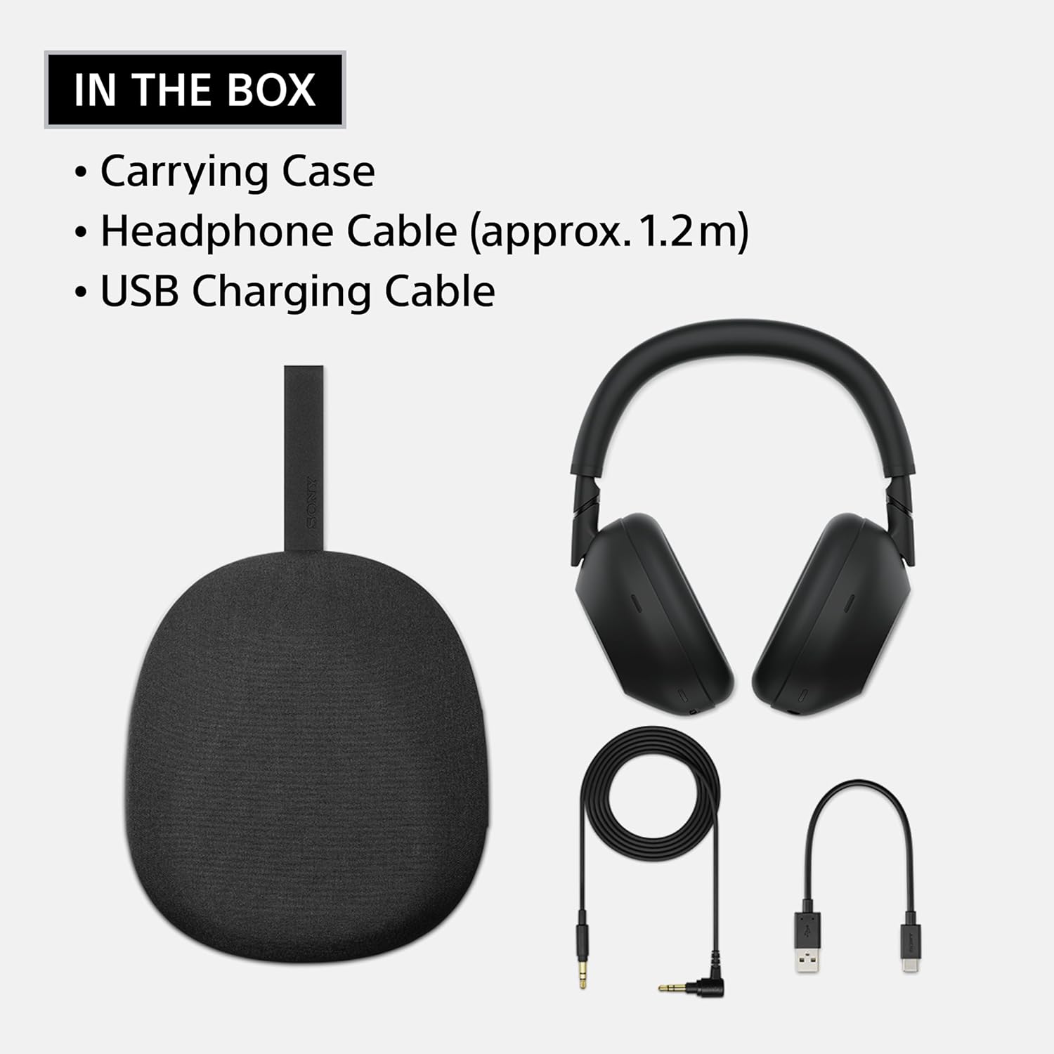 Sony WH-1000XM6 The Best Noise Canceling Wireless Headphones  HD NC Processor QN3  12 Microphones  Adaptive NC Optimizer  Mastered by Engineers  Studio-Quality  30-Hour Battery  Black