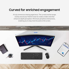 Samsung 32-inch S3 (S39GD) FHD 100Hz Curved Monitor  Game Mode  Eye Saver Mode  Multiple Connectivity with HDMI Port  Built-in Speakers  LS32D39DGANXZA  2025