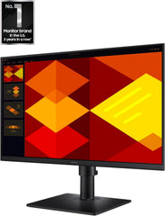 Samsung 24” (S40GD) Borderless Business Monitor with IPS Panel  100Hz Refresh Rate  Eye Saver Mode  Ergonomic Design  Game Picture Mode  LS24D402GANXGO  3 Yr Warranty