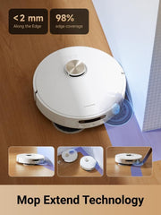 DREAME L10s Pro Ultra Heat Robot Vacuum and Mop Combo, Mop Extend, 7000Pa Suction, Auto Robot Care and Maintenance, 136°F Hot Water Mop Self-Cleaning, Obstacle Avoidance, Ideal for Hair, Carpets
