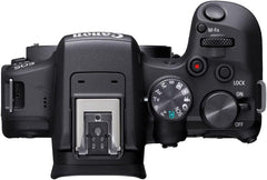 Canon EOS R10 Mirrorless Camera Kit with RF-S 18-45mm Lens | 24.2MP APS-C  4K Video  Perfect for Beginner Photographers & Vloggers (5331C009) + Adapter EF-EOS R + 64GB Card + LP-E17 Battery + Bag