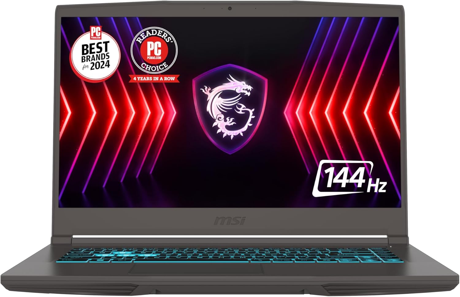msi Thin 15 15.6” 144Hz FHD Gaming Laptop: Intel Core i7-13620H  NVIDIA Geforce RTX 4050  16GB DDR4  512GB NVMe SSD  WiFi 6E  Win 11: Black B13VE-2678US