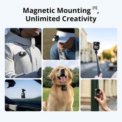 DJI Osmo Nano Standard Combo (128GB) - Small 4K/60fps Vlogging Camera with a 1/1.3″ Sensor  143° Wide FOV Video  200-Min Recording  Swift Content Transfer  Magnetic POV Cam 4K for Sports  Vlog