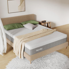 Novilla Queen Size Mattress, 12 Inch Gel Memory Foam Mattress for Cool Night & Pressure Relief, Medium Plush Feel with Motion Isolating, Bliss