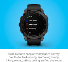 Garmin EPIX Gen 2  Sapphire Gray  Titanium  NA - (Renewed)