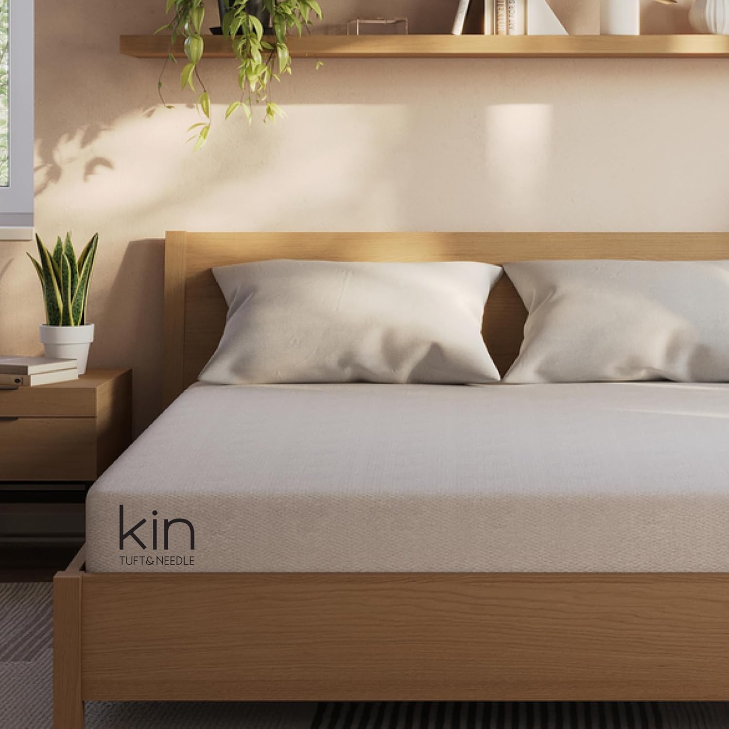 Kin By Tuft & Needle Firm 8" Twin XL Adaptive Foam Mattress in a Box, Cooling Pressure Relief, Balanced Support, 100 Night Trial, Fiberglass-Free, CertiPUR-US, 10-Year Limited Warranty