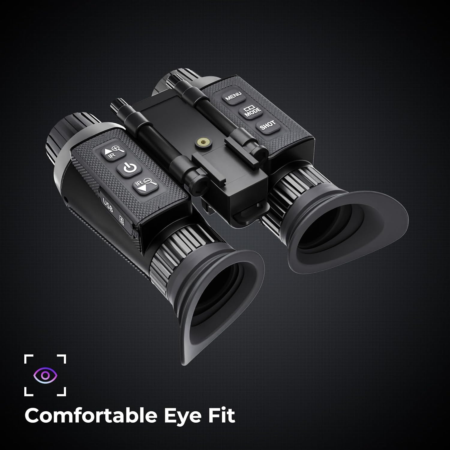 GOYOJO 4K Head-Mounted Night Vision Goggles & Binoculars for Adults – Infrared NVG with Manual Focus & 8X Digital Zoom for Hunting  Camping  and Outdoor Surveillance