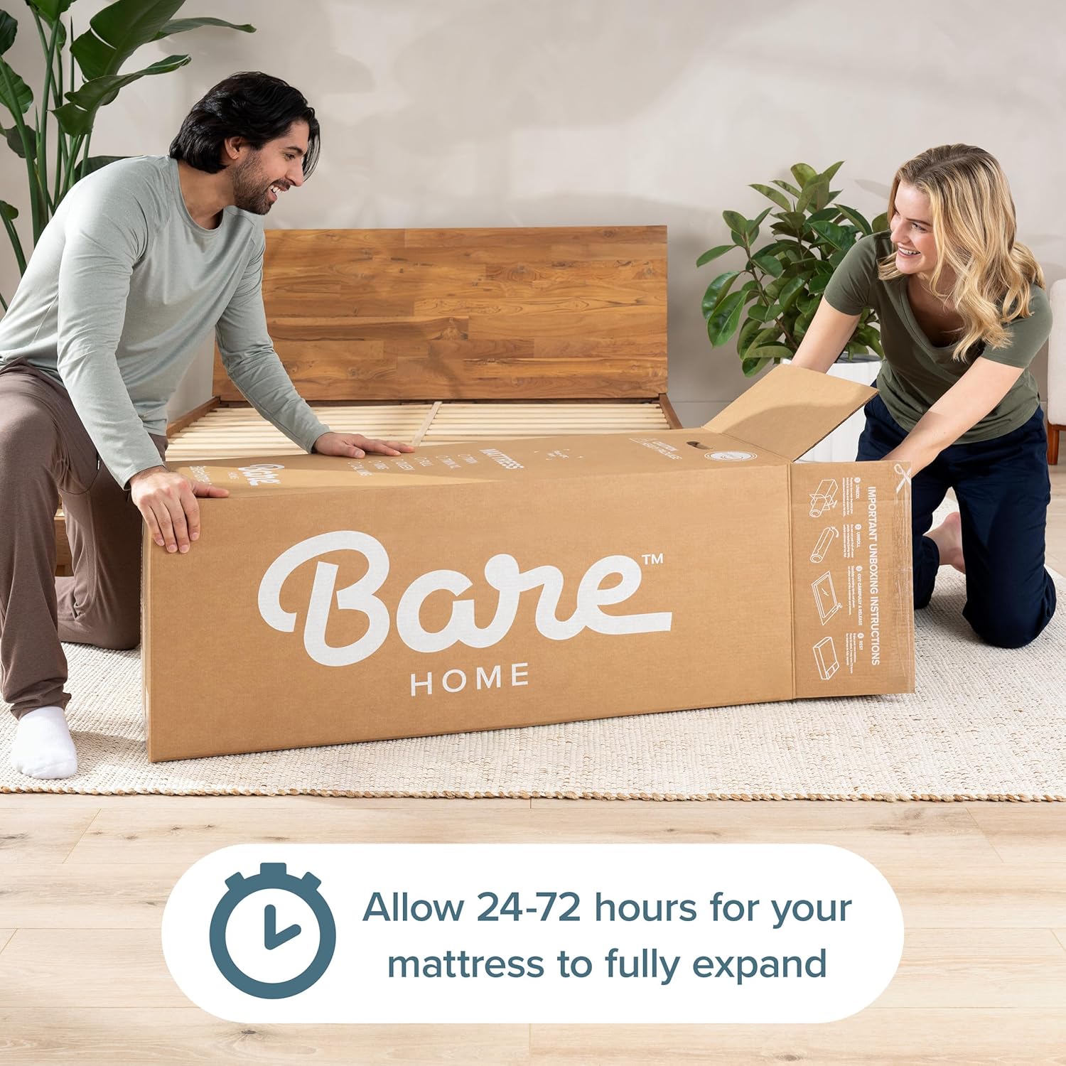 Bare Home King Mattress - Medium Firm - Extra Thick Visco Elastic Memory Foam - CertiPUR-US Certified - Support & Pressure Relief - Minimal Motion Transfer - 100 Night Trial