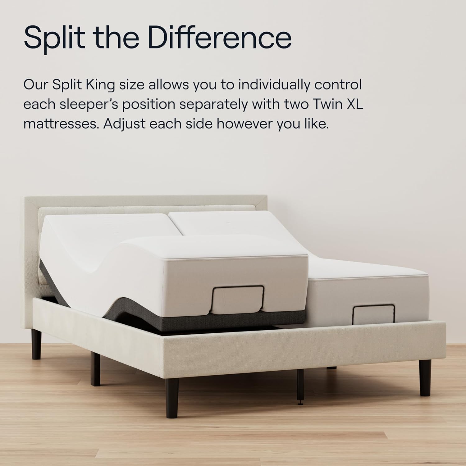 Nectar Full Adjustable Base & 12” Hybrid Mattress (New Version) - Head & Foot Incline - Medium Firm Memory Foam & Coils - Cooling Top Layer - 3 Massage Settings - 365-Night Trial & Forever Warranty