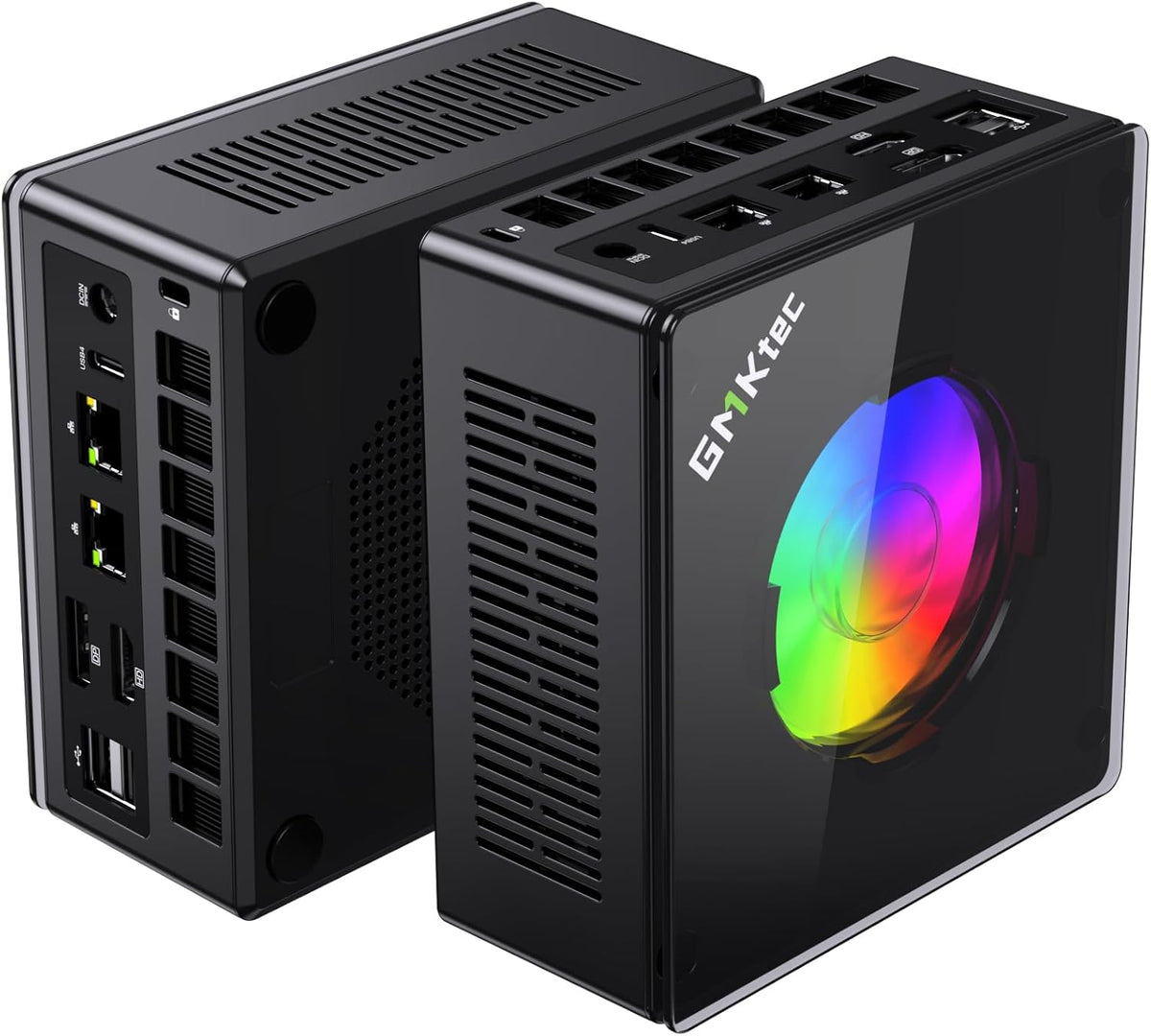 GMKtec Gaming PC  K11 AMD Ryzen 9 8945HS(8C/16T  Up to 5.2GHz)  32GB DDR5 RAM 1TB Mini PC Desktop Computer  Oculink  Dual NIC 2.5GbE LAN  HDMI/DisplayPort/USB4*2