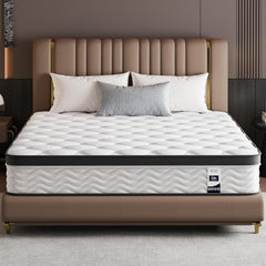 King Size Mattress, Medium Firm Memory Foam & Pocket Spring Hybrid Mattress,12 Inch King Size Mattress in a Box,CertiPUR-US Certified Safe Materials,Ideal for All Sleep Positions,76x80 Inches