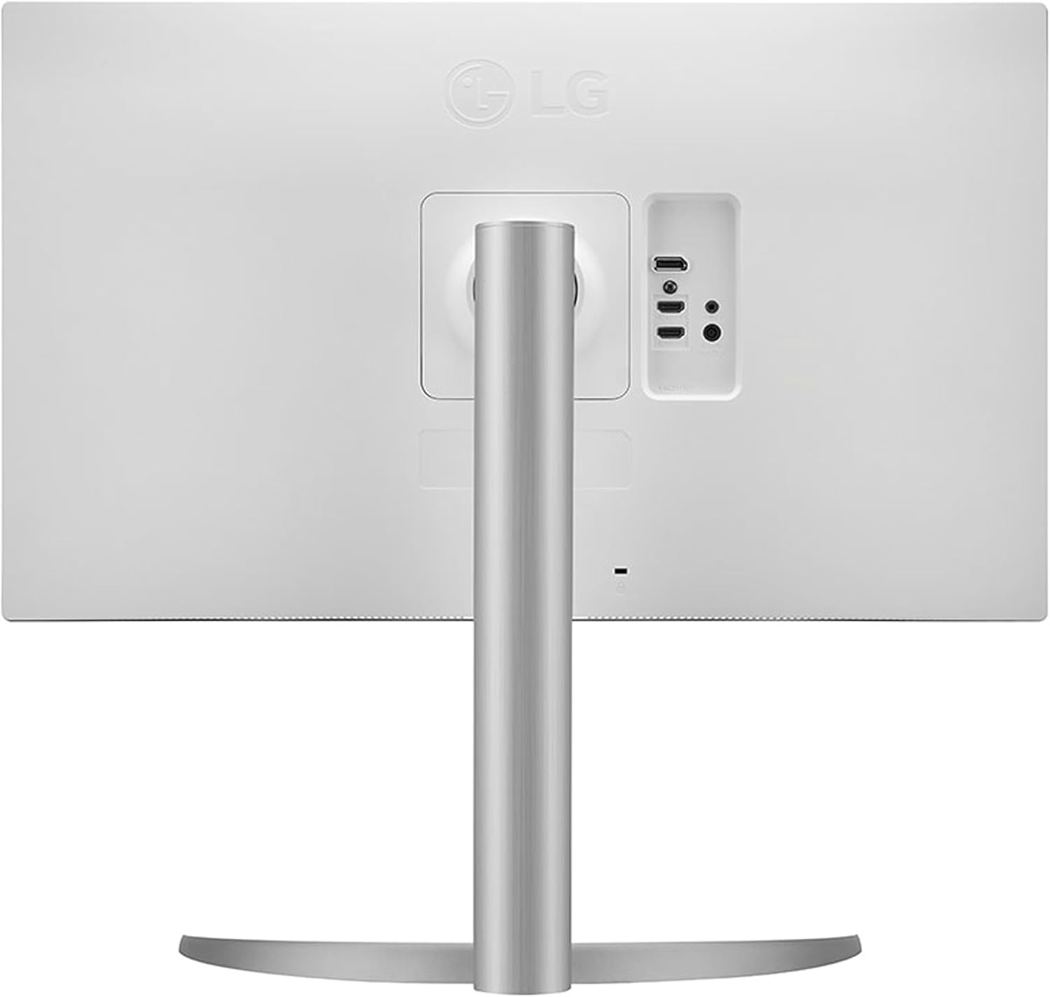 LG 27UP650K-W 27-inch Ultrafine 4K UHD (3840 x 2160) IPS Computer Monitor  60Hz  5ms  DisplayHDR 400  Reader Mode  Flicker Safe  HDMI  DisplayPort  Tilt/Height/Pivot Adjustable Stand  White