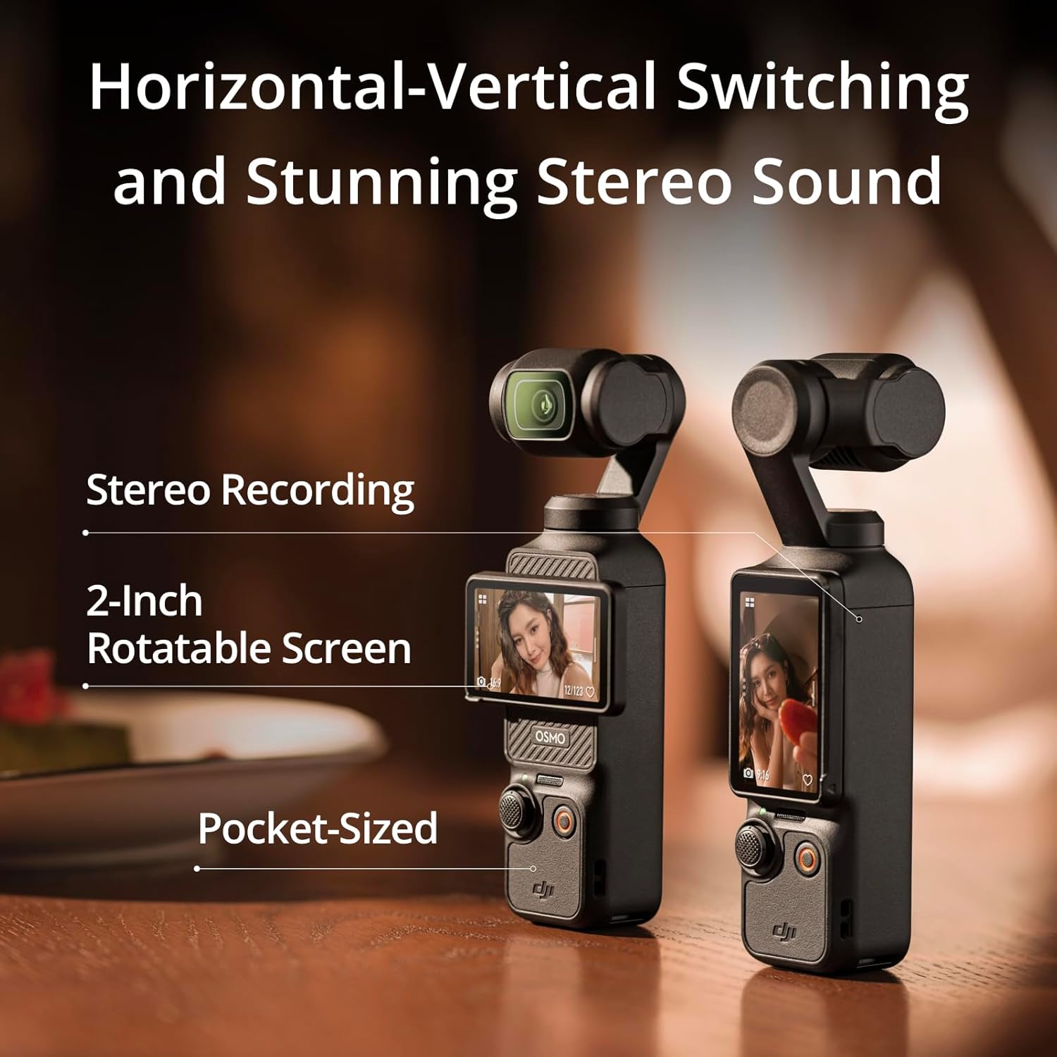 DJI Osmo Pocket 3 Creator Combo  1'' CMOS  4K Resolution/120fps Vlog Camera  3-Axis Stabilization  Face/Object Tracking  Mic Included for Clear Sound  Digital Camera for YouTube