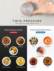 CUCKOO Twin Pressure Rice Cooker 10-Cup Uncooked / 20-Cup Cooked with Induction Heating Technology, 20 Menu Modes with Voice Guide, Large Rice Maker Multi-Cooker & Pressure Cooker (CRP-LHTR1009FW)