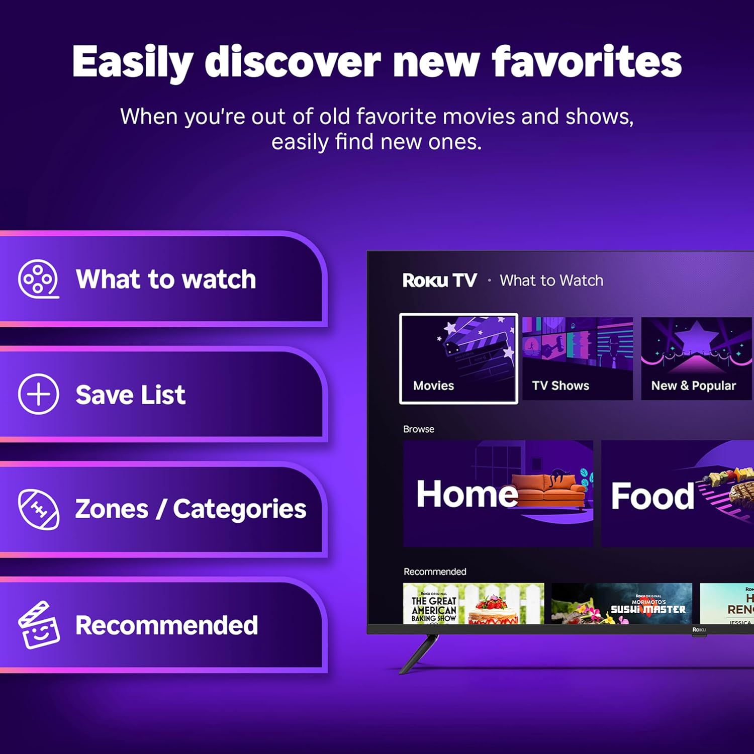 Roku Smart TV – 55-Inch Select Series  4K HDR TV – Roku TV with Enhanced Voice Remote – Flat Screen LED Television with Wi-Fi for Streaming Live Local News  Sports  Family Entertainment