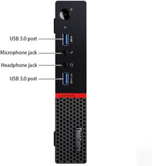 Lenovo ThinkCentre M700 Tiny Desktop PC with 24" FHD Monitor  Intel Quad Core i5-6500  16GB DDR4 RAM 256GB SSD  2 DisplayPort  Keyboard & Mouse  WiFi  Windows 11 Pro (Renewed)