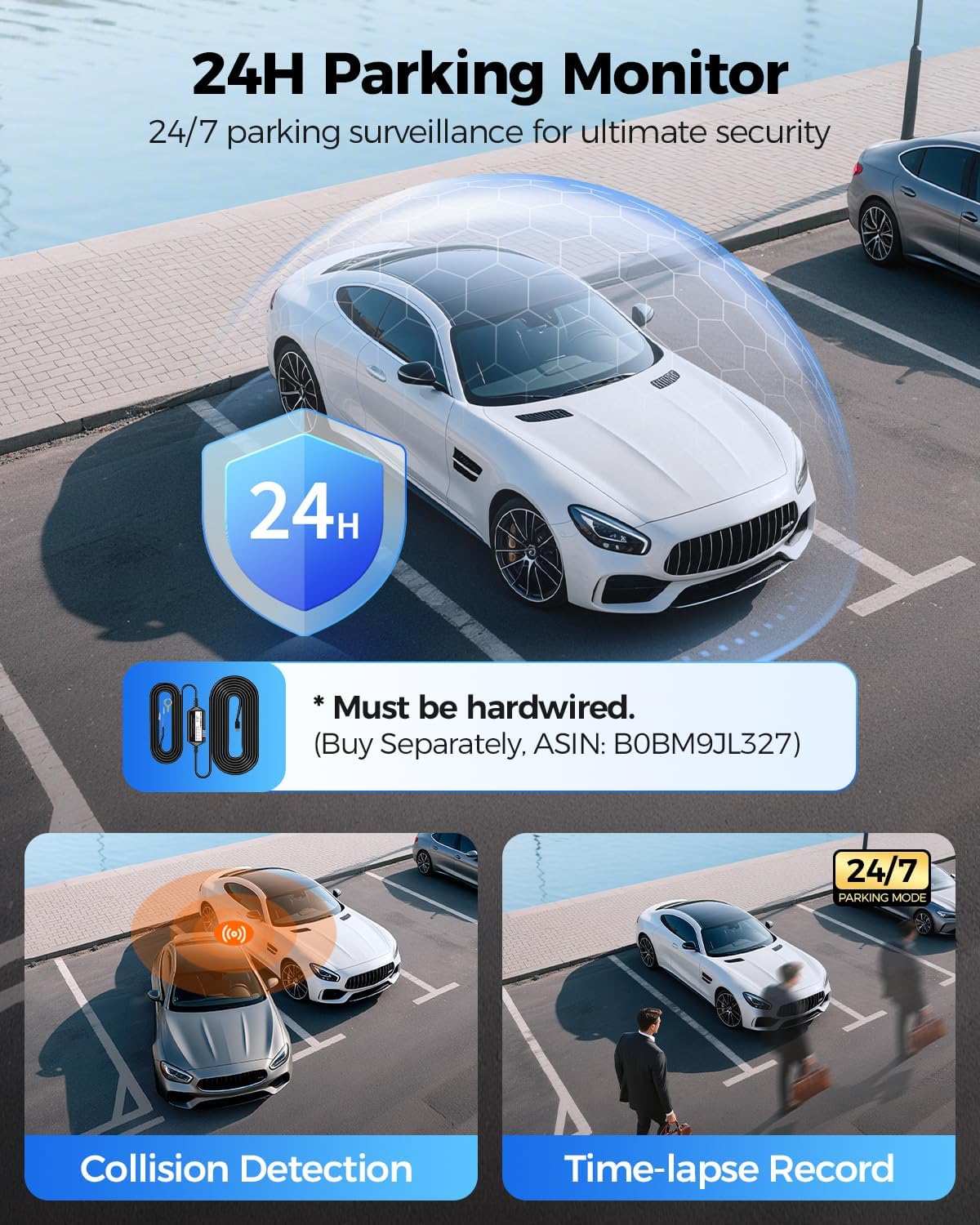 AZDOME PG17 Pro STARVIS 2 Mirror Dash Cam Front and Rear with IMX678  ADAS 12" Rear View Mirror Camera  4K+ 2.5K Dual HDR Dash Camera for Cars  5.8GHz WiFi Car Camera with 128GB Card Voice Control GPS