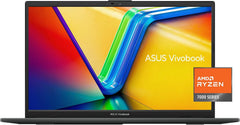 ASUS Vivobook Go 15.6” FHD Slim Laptop  AMD Ryzen 3 7320U Quad Core Processor  8GB DDR5 RAM  128GB SSD  Windows 11 Home  Fast Charging  Webcam Sheild  Military Grade Durability  Black  E1504FA-AS33