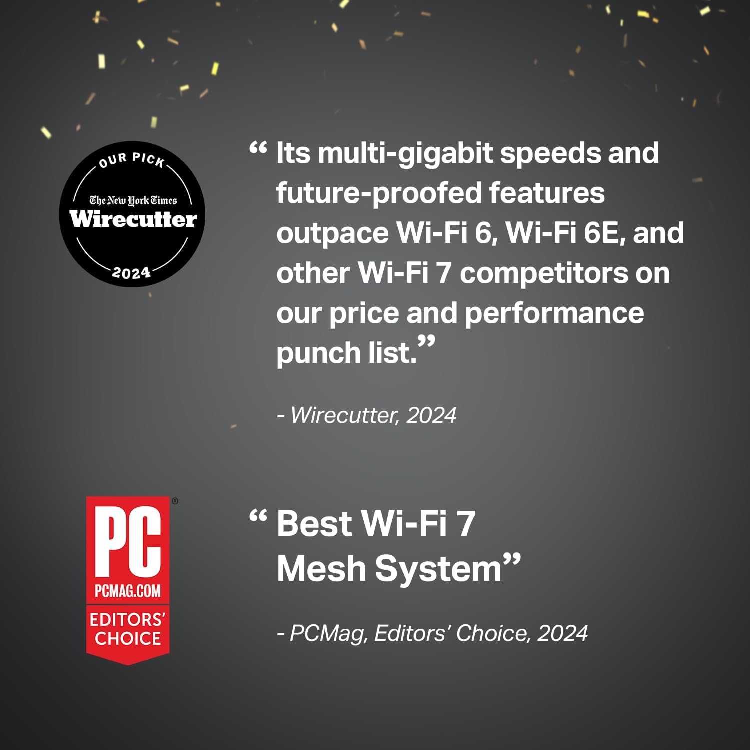 TP-Link Deco 7 Pro BE63 Tri-Band WiFi 7 BE10000 Whole Home Mesh System - 6-Stream 10 Gbps  4x2.5G Ports Wired Backhaul  4X Smart Internal Antennas  VPN  HomeShield  Free Expert Support (3-Pack)
