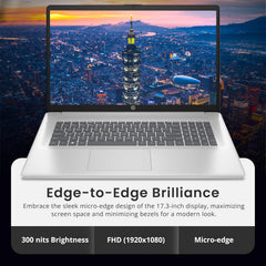 HP 17.3" FHD IPS Anti-Glare Laptop  Intel 7-150U  32GB RAM  3TB Storage (2TB SSD & 1TB Docking Station Set)  Intel Graphics  Num Pad  Wi-Fi 6  1080p Webcam  Fast Charge  Windows 11 Home  Silver