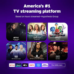 Roku Smart TV – 55-Inch Plus Series  Mini-LED TV – RokuTV with Enhanced Voice Remote – Flat Screen 4K QLED Television with Dolby Vision & Wi-Fi for Streaming Live Local News  Sports