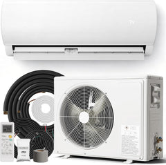 Tehanld Mini Split Ac/Heating System - 12000 BTU Mini Split Air Conditioner with Heat Pump, 19 SEER2 115V Energy Efficient AC Unit Up to 750 Sq.Ft, Complete Installation Kit