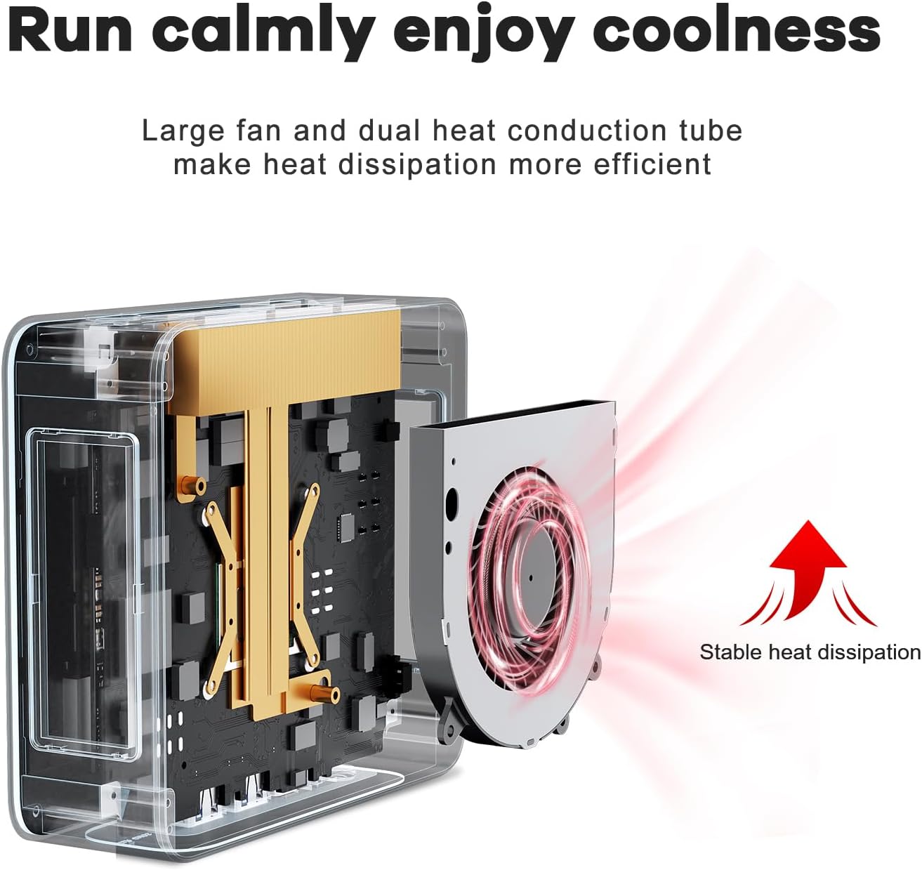 Beelink SER5 Mini Pc AMD Ryzen 5 5500U (6C/12T up to 4.0 GHz) Mini Computer with 16GB DDR4/500GB NVMe SSD Support Triple Screen Display  WiFi 6  BT 5.4 Type-C  2.5G LAN