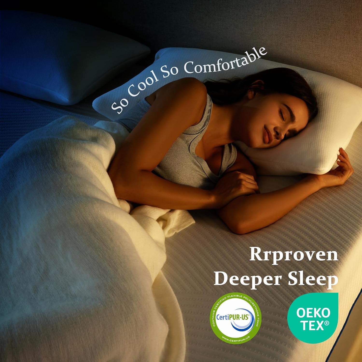 Queen Mattress in a Box, 12 Inch Cooling Gel Memory Foam Mattress for Pressure Relief & Deep Sleep, Medium Firm with Motion Isolation, CertiPUR-US Certified, Fiberglass Free