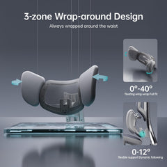 Hbada E3 Ultra Ergonomic Chair, with 3-Zone Dynamic Lumbar Support, 360° Mechanical Armrest, 4D Adjustable Headrest, Aluminum Alloy, Mesh Chair Grey