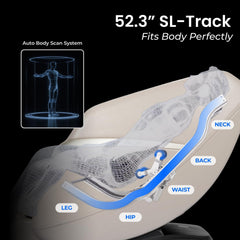 AmaMedic 3D Astoria | Full Body Massage Chair l Intelligent Voice Control | Touchscreen Controller | Heating Therapy l Zero Gravity Reclining l Bluetooth Speakers (Black)