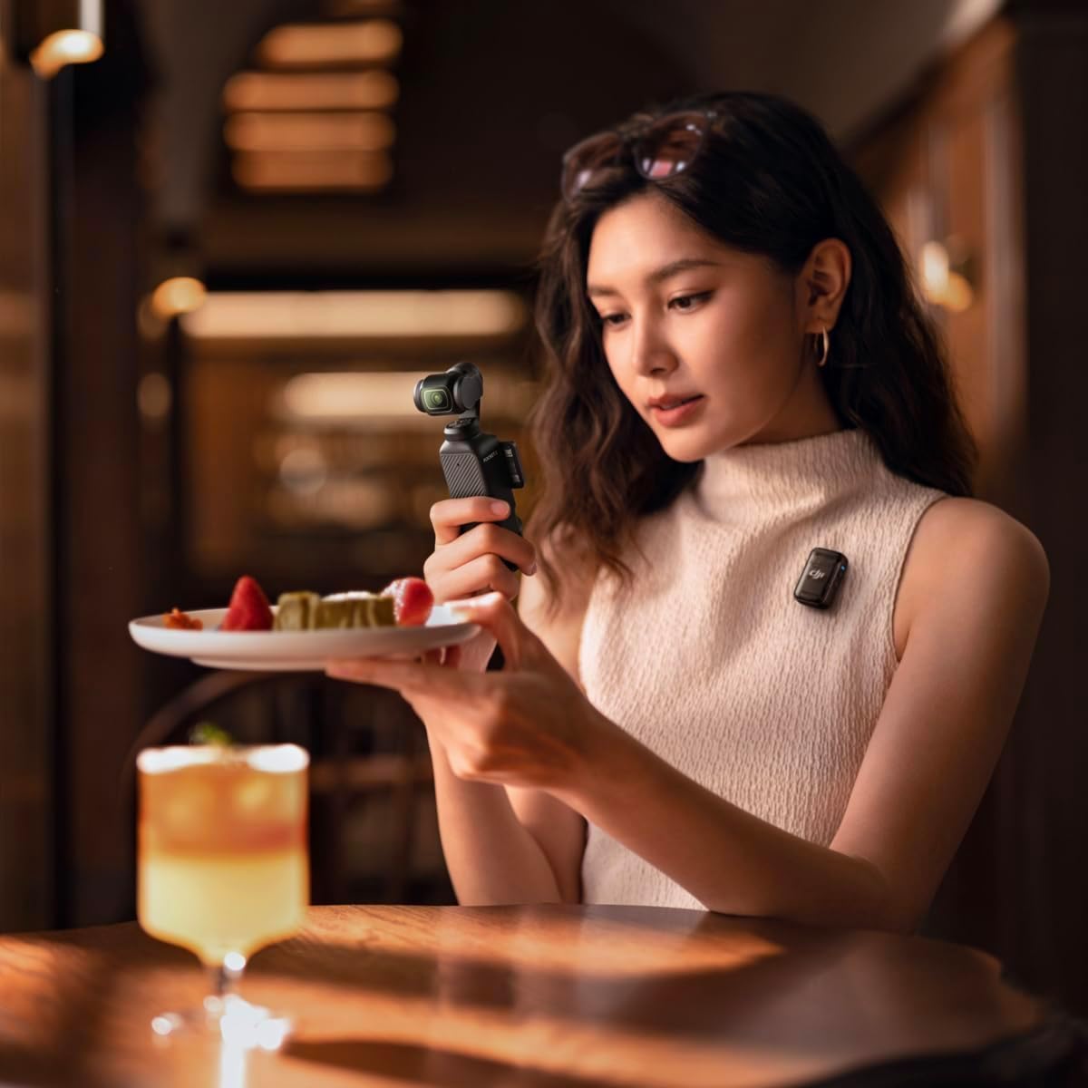 DJI Osmo Pocket 3 Creator Combo  1'' CMOS  4K Resolution/120fps Vlog Camera  3-Axis Stabilization  Face/Object Tracking  Mic Included for Clear Sound  Digital Camera for YouTube
