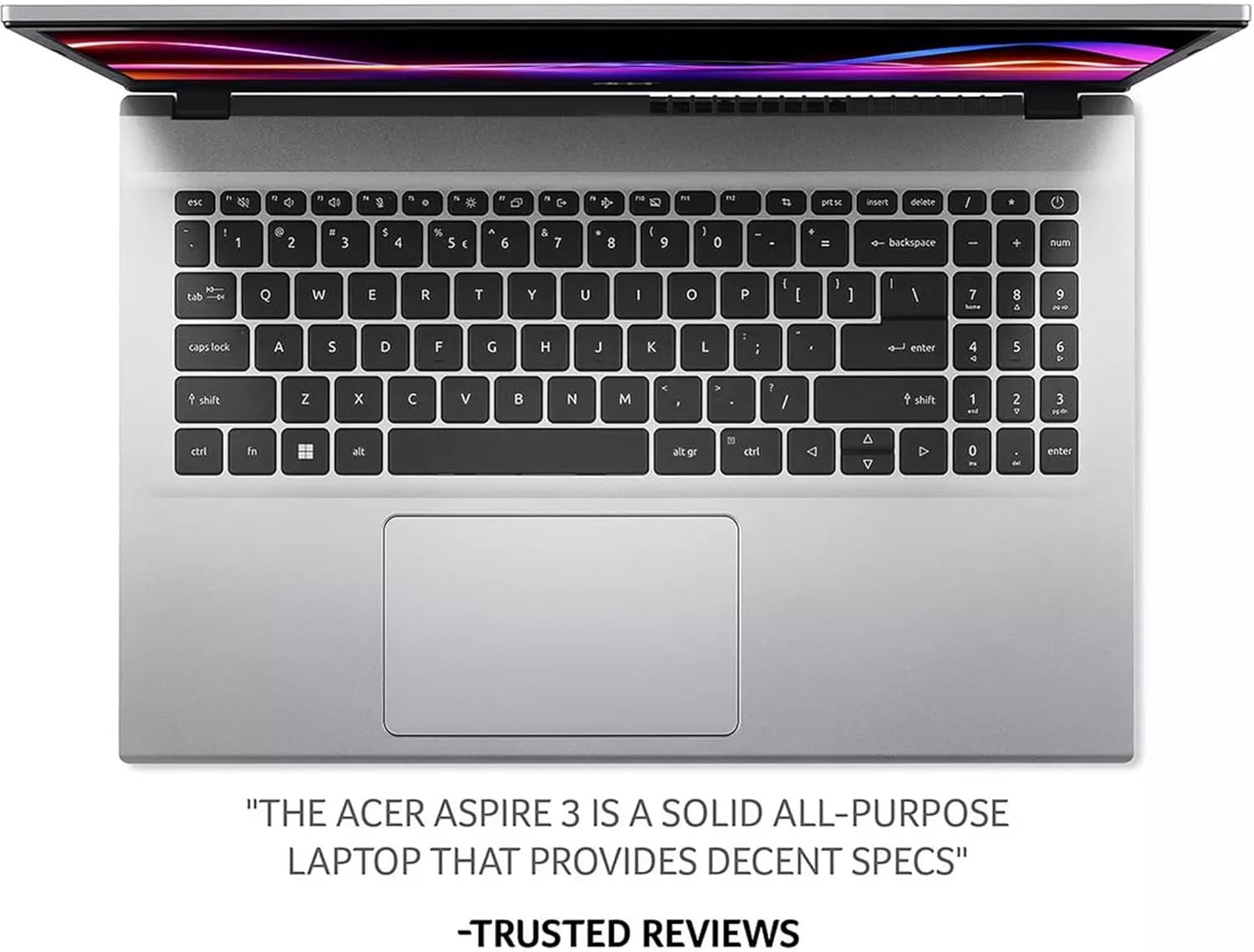 acer Aspire 3 Slim Laptop with Office 365 for The Web - Backlit Keyboard - Intel Core I3-1305U Processor - 8GB RAM - 256GB SSD - 15.6" FHD - Windows 11 no Mouse