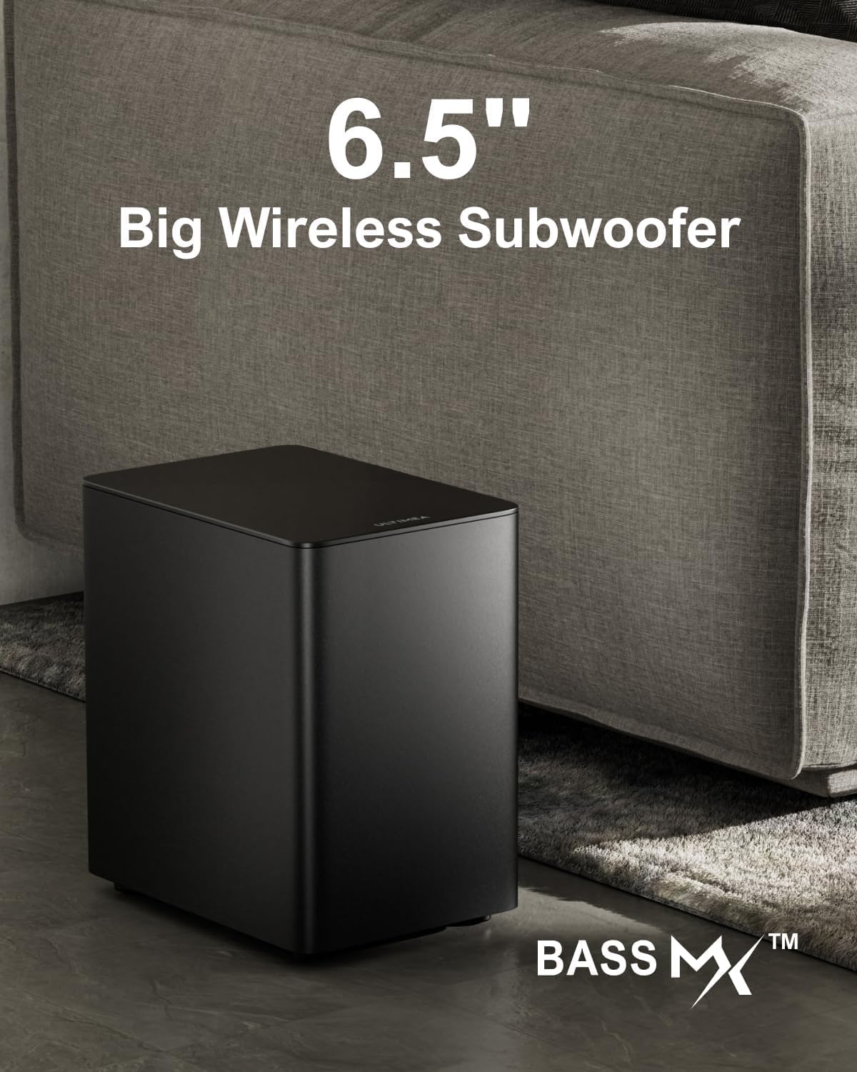 ULTIMEA 7.1CH Surround Sound System for TV  Soundbar with Dolby Atmos  6.5" Wireless Subwoofer  APP Control  4 Wired Surround Speakers  Peak Power 460W Soundbar for TV  Poseidon D80 (New 2025 Model)
