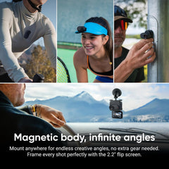 Insta360 GO 3S - 64 GB Black 4K Tiny Portable Vlogging Camera  Hands-Free POVs  Mount Anywhere  140 Min Battery Life  10m Waterproof  Pet POV